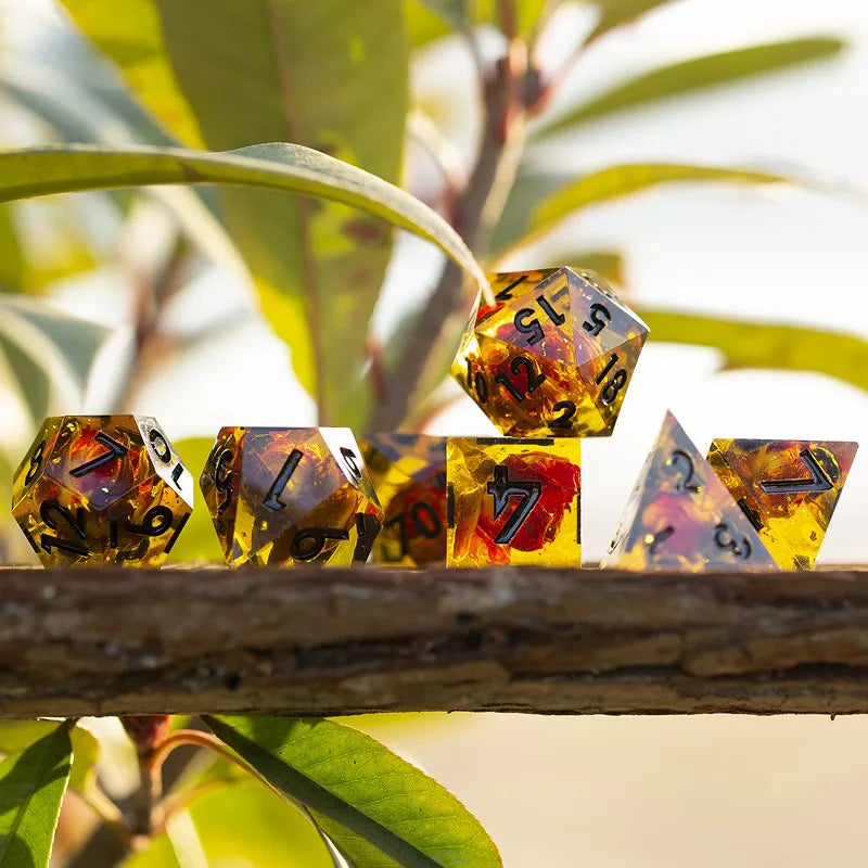 Galaxy Series Handmade Polyhedral Dice Set – Explore the Cosmos at Your Table