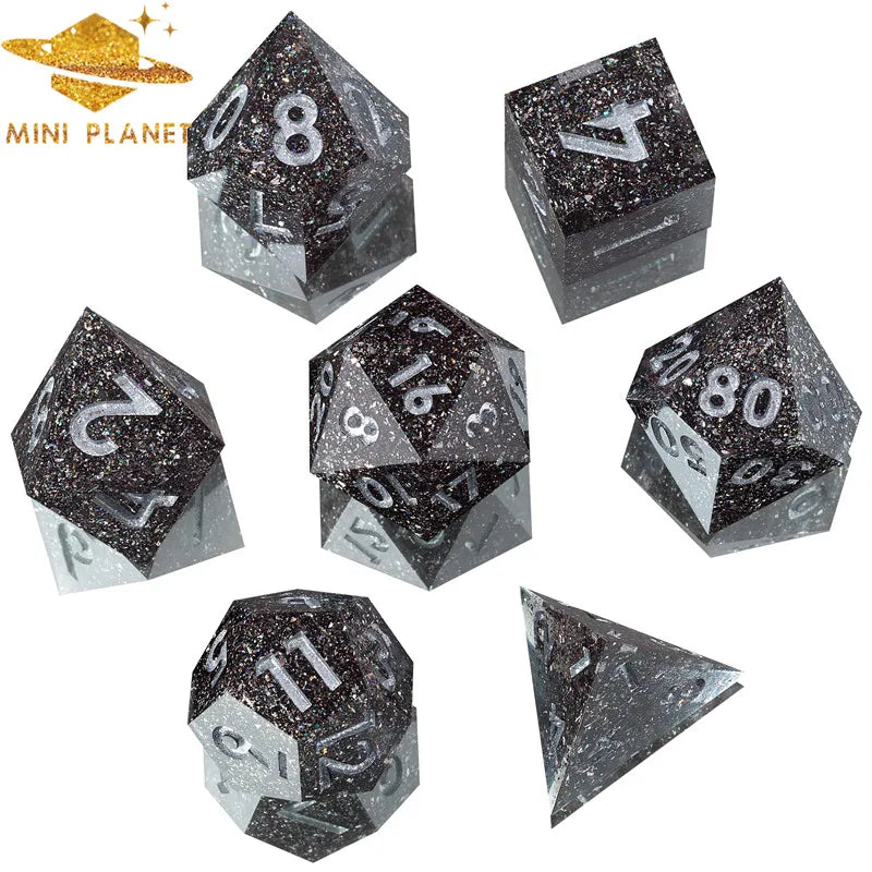 Galaxy Series Handmade Polyhedral Dice Set – Explore the Cosmos at Your Table