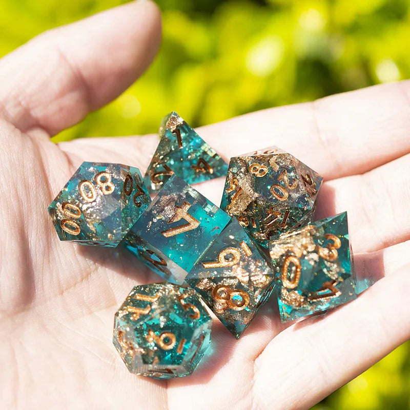 Galaxy Series Handmade Polyhedral Dice Set – Explore the Cosmos at Your Table