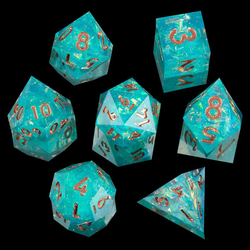 Galaxy Series Handmade Polyhedral Dice Set – Explore the Cosmos at Your Table