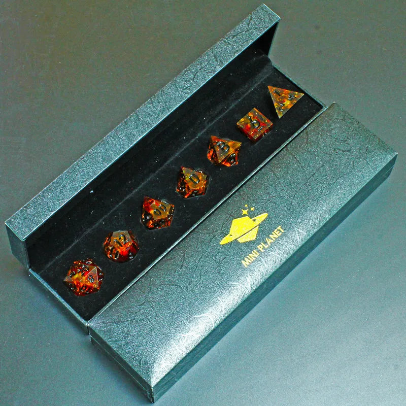 Galaxy Series Handmade Polyhedral Dice Set – Explore the Cosmos at Your Table