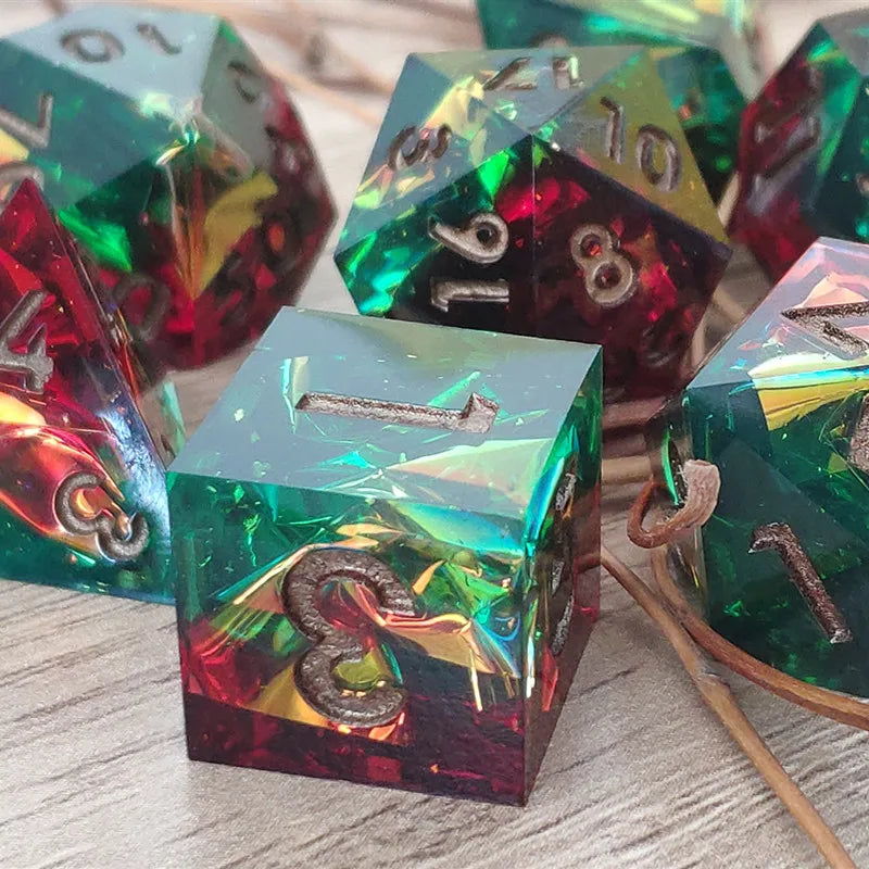 Galaxy Series Handmade Polyhedral Dice Set – Explore the Cosmos at Your Table