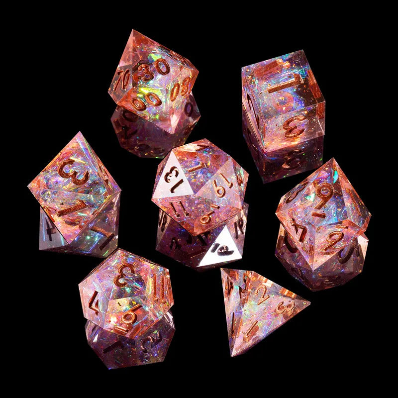 Galaxy Series Handmade Polyhedral Dice Set – Explore the Cosmos at Your Table