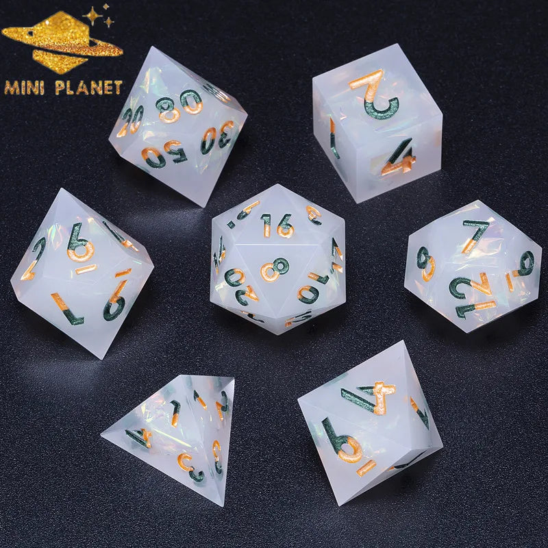 Galaxy Series Handmade Polyhedral Dice Set – Explore the Cosmos at Your Table