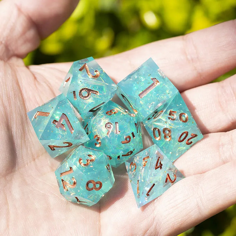 Galaxy Series Handmade Polyhedral Dice Set – Explore the Cosmos at Your Table