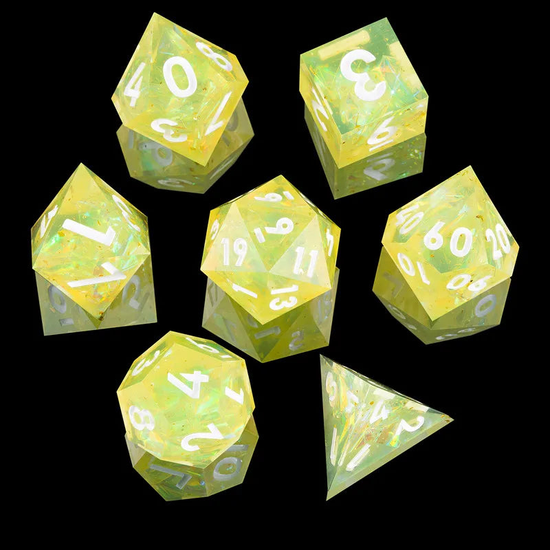 Galaxy Series Handmade Polyhedral Dice Set – Explore the Cosmos at Your Table