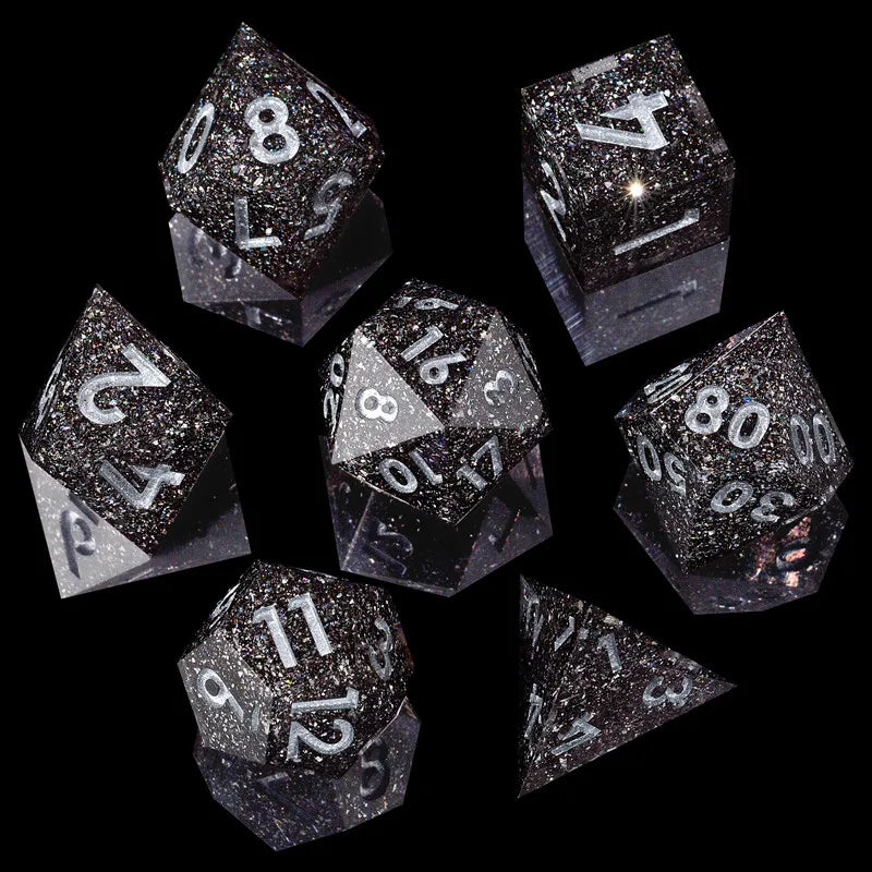 Galaxy Series Handmade Polyhedral Dice Set – Explore the Cosmos at Your Table