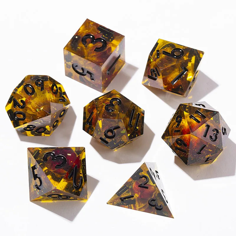 Galaxy Series Handmade Polyhedral Dice Set – Explore the Cosmos at Your Table