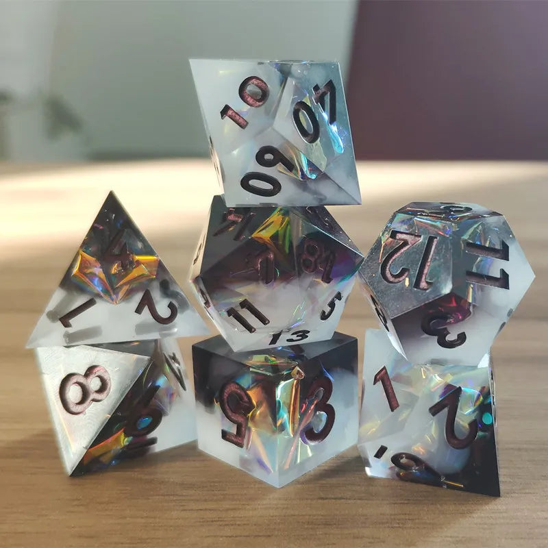 Galaxy Series Handmade Polyhedral Dice Set – Explore the Cosmos at Your Table