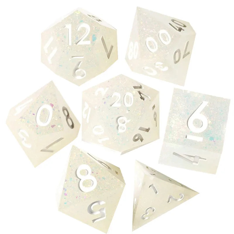 Galaxy Series Handmade Polyhedral Dice Set – Explore the Cosmos at Your Table