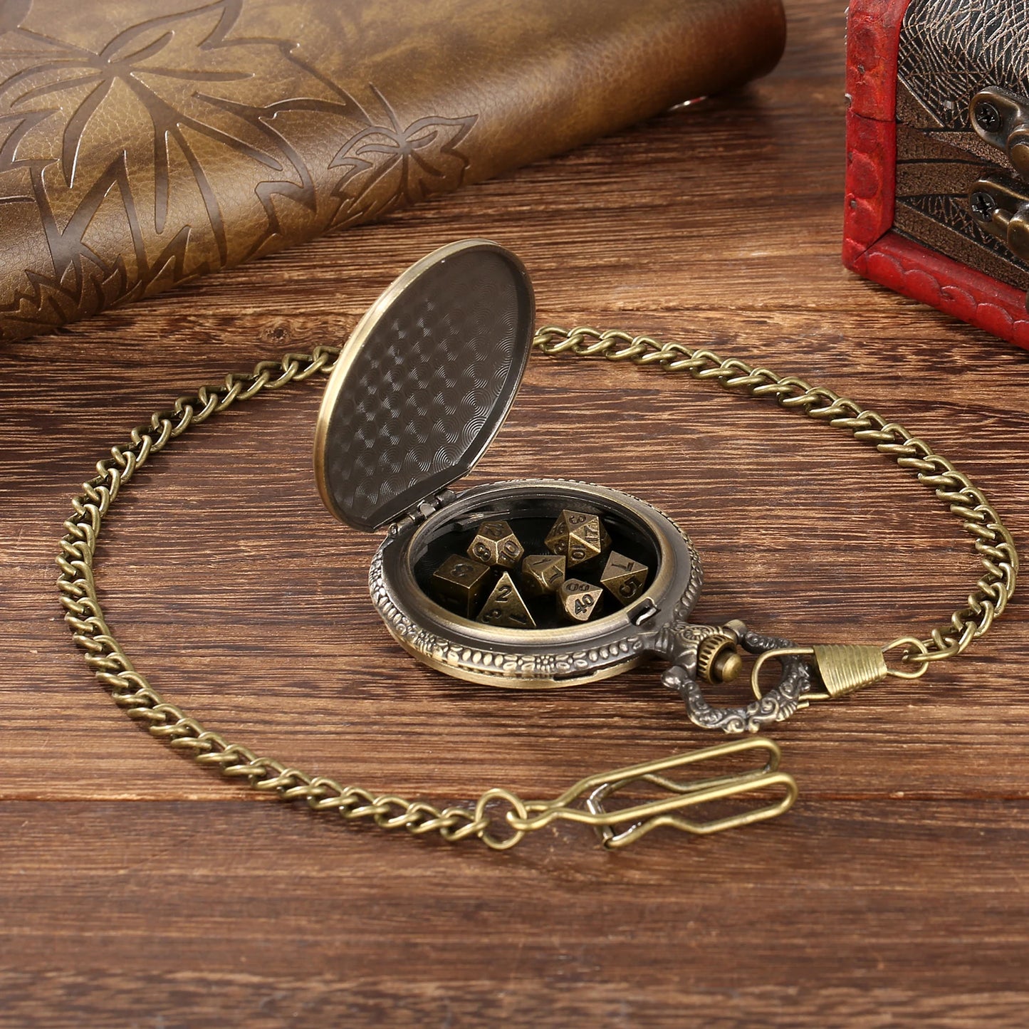 Wizard's Pocket Watch Dice Set – Time to Roll for Adventure