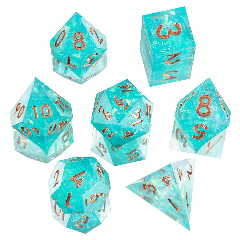 Galaxy Series Handmade Polyhedral Dice Set – Explore the Cosmos at Your Table