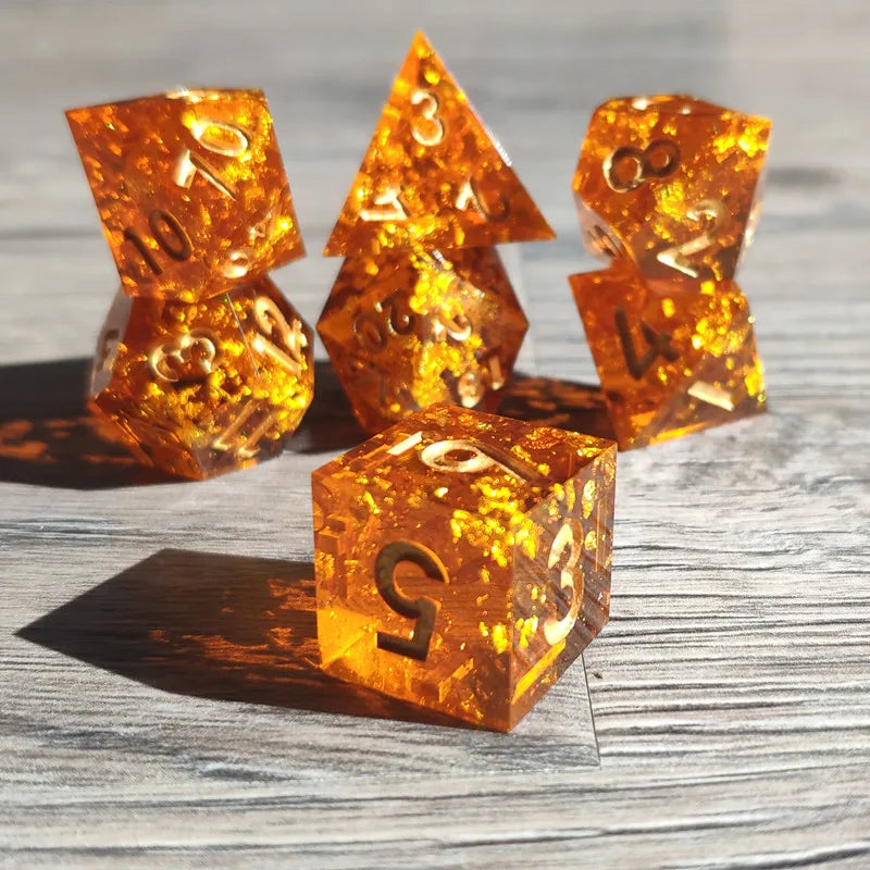 Galaxy Series Handmade Polyhedral Dice Set – Explore the Cosmos at Your Table