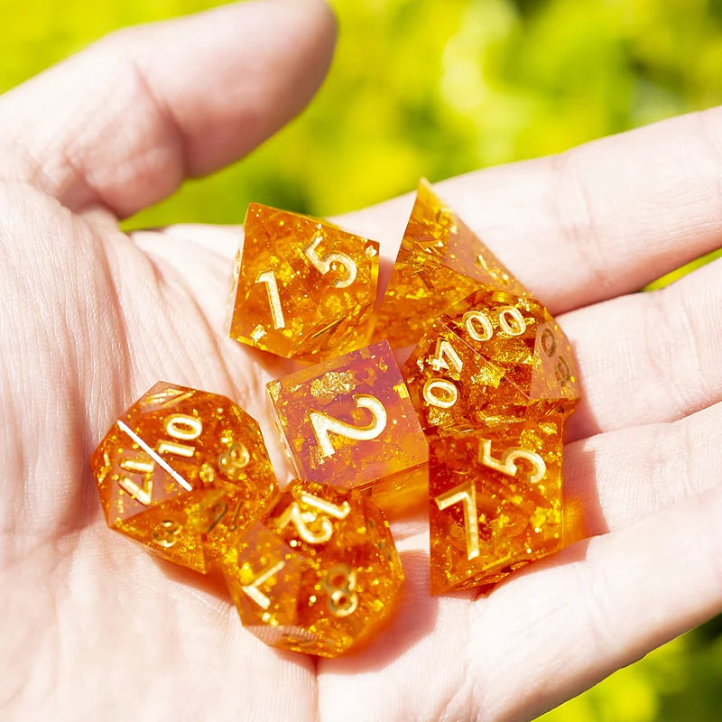 Galaxy Series Handmade Polyhedral Dice Set – Explore the Cosmos at Your Table