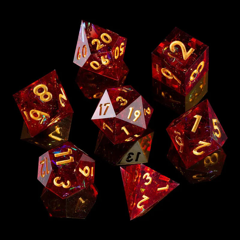 Galaxy Series Handmade Polyhedral Dice Set – Explore the Cosmos at Your Table