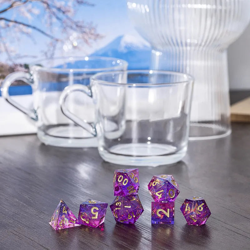 Galaxy Series Handmade Polyhedral Dice Set – Explore the Cosmos at Your Table