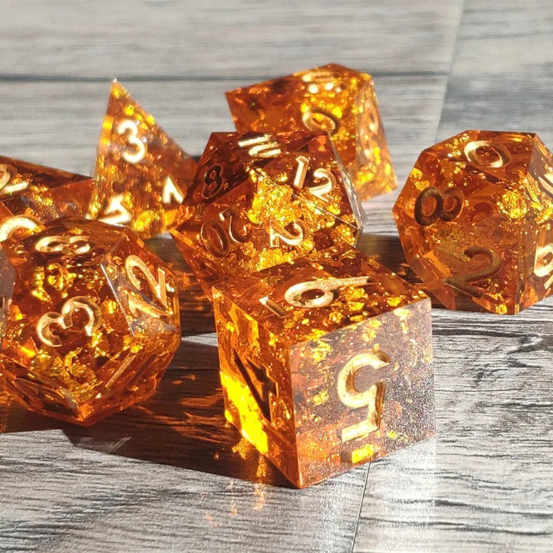 Galaxy Series Handmade Polyhedral Dice Set – Explore the Cosmos at Your Table