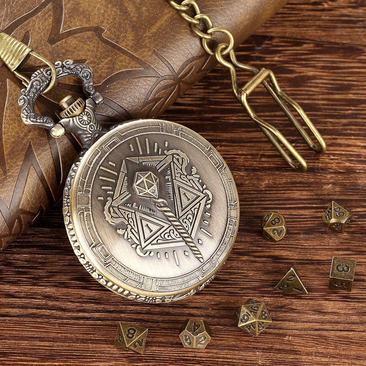 Wizard's Pocket Watch Dice Set – Time to Roll for Adventure