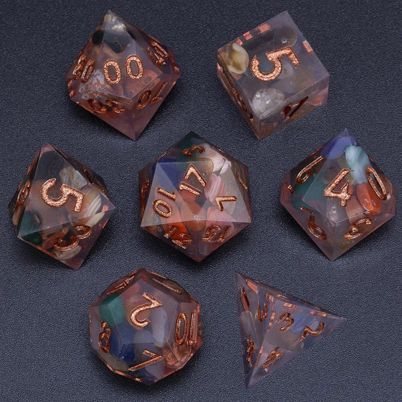 Galaxy Series Handmade Polyhedral Dice Set – Explore the Cosmos at Your Table