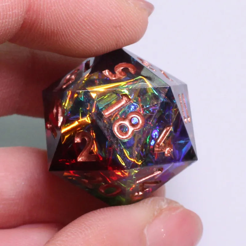 Galaxy Series Handmade Polyhedral Dice Set – Explore the Cosmos at Your Table